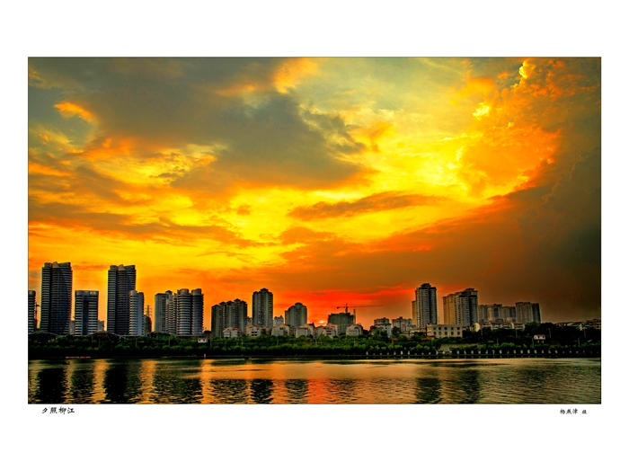 《夕照柳江》    （作者：杨燕津）