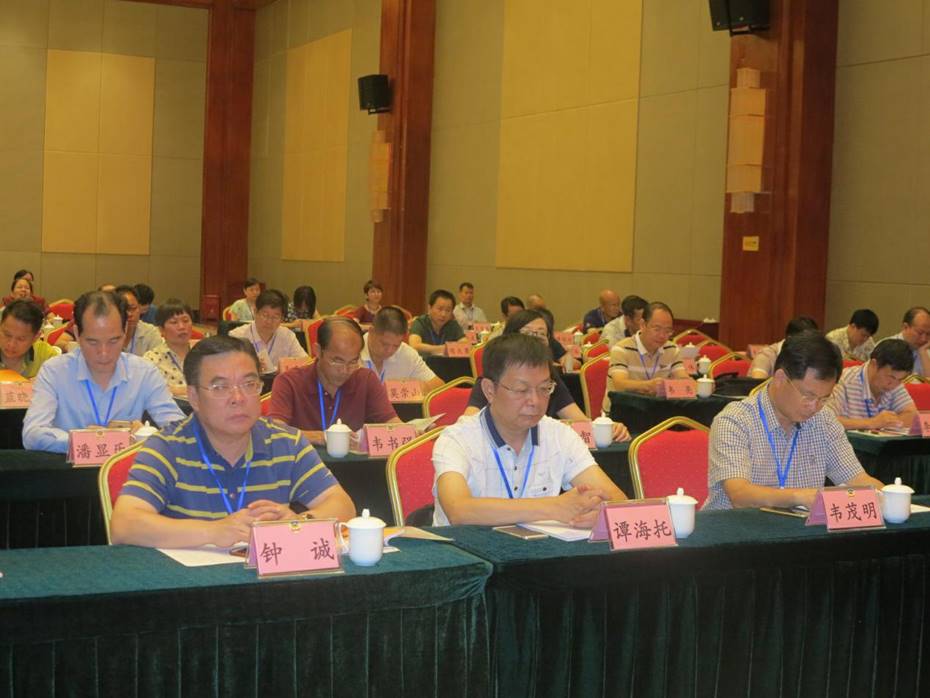 柳江区政协主席出席会议并在前排就坐