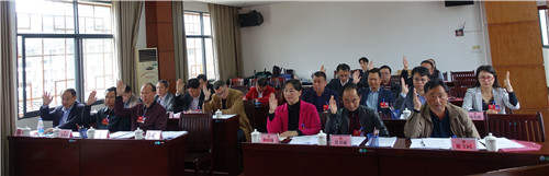 2、委员举手表决有关事项